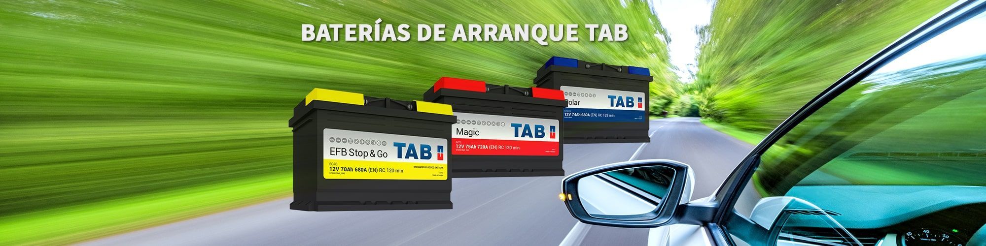 TAB Batteries - Baterías de arranque para coches