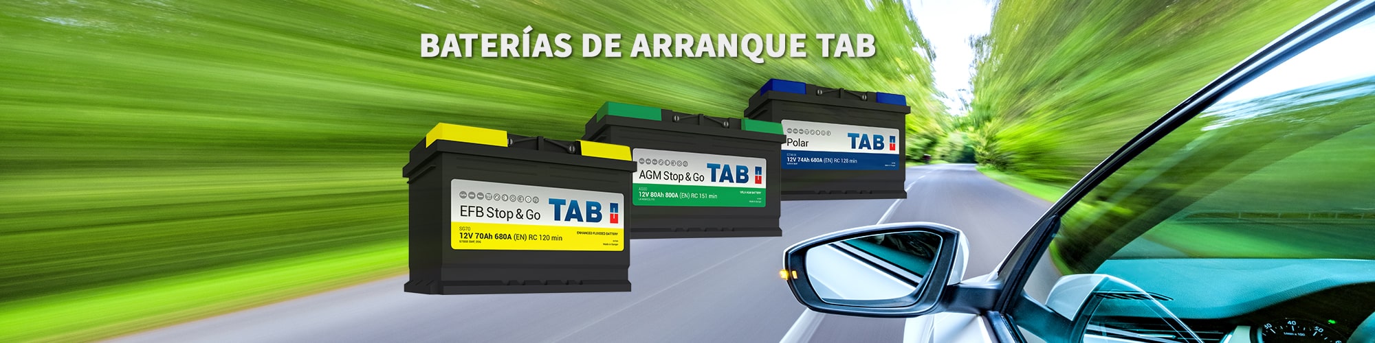 TAB Batteries - Baterías de arranque para coches