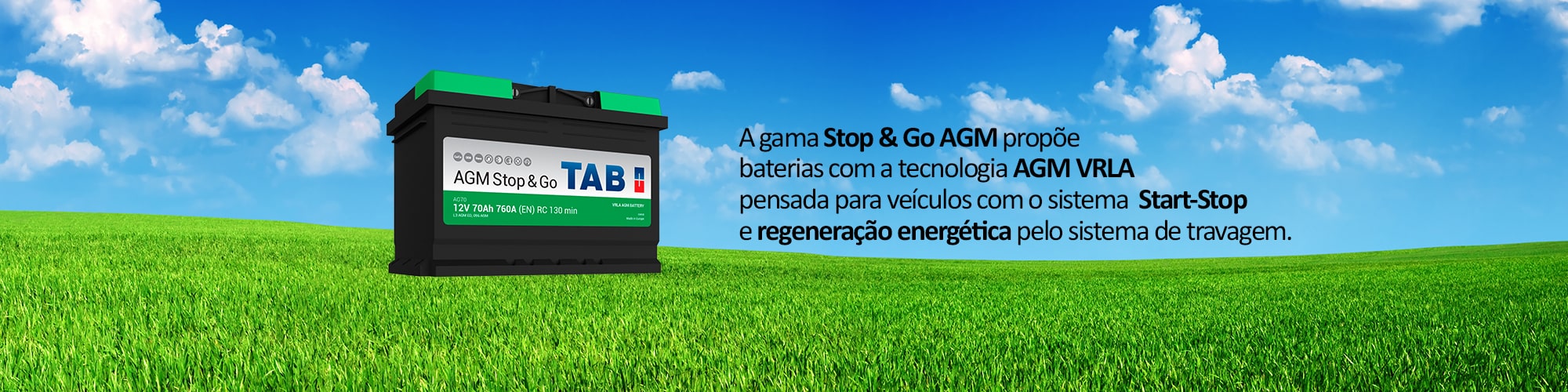 TAB Batteries - Linha Stop & Go AGM