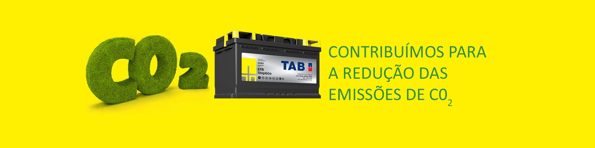 Baterías TAB EFB - Contribuímos para a redução das emissões de CO2